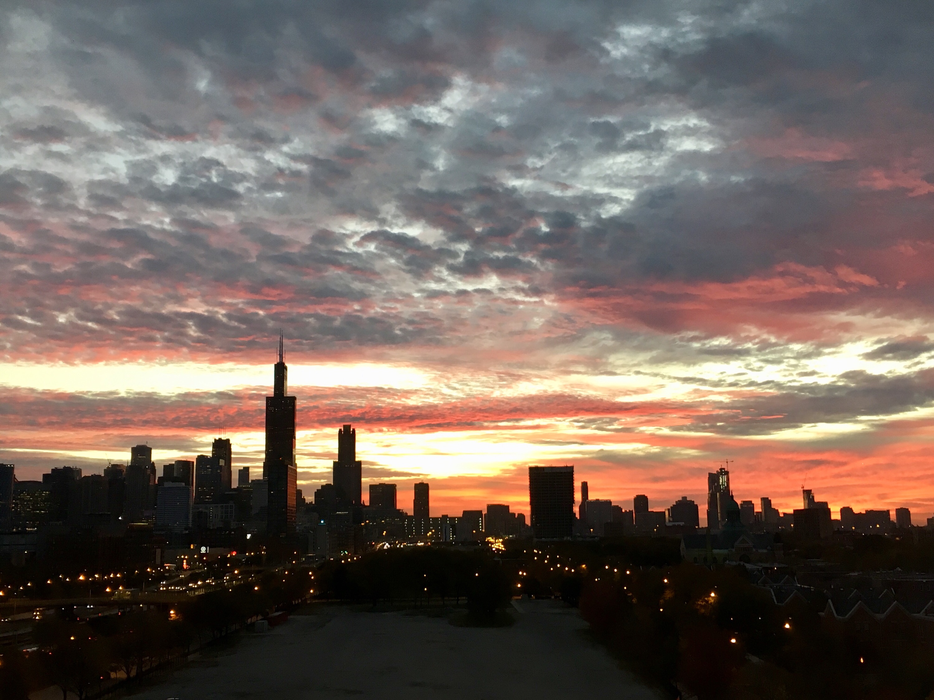 Sunrise over Chicago